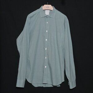 Billy Reid Slim Cut Made in Italy Men's LS BF - Green White - Sz L*